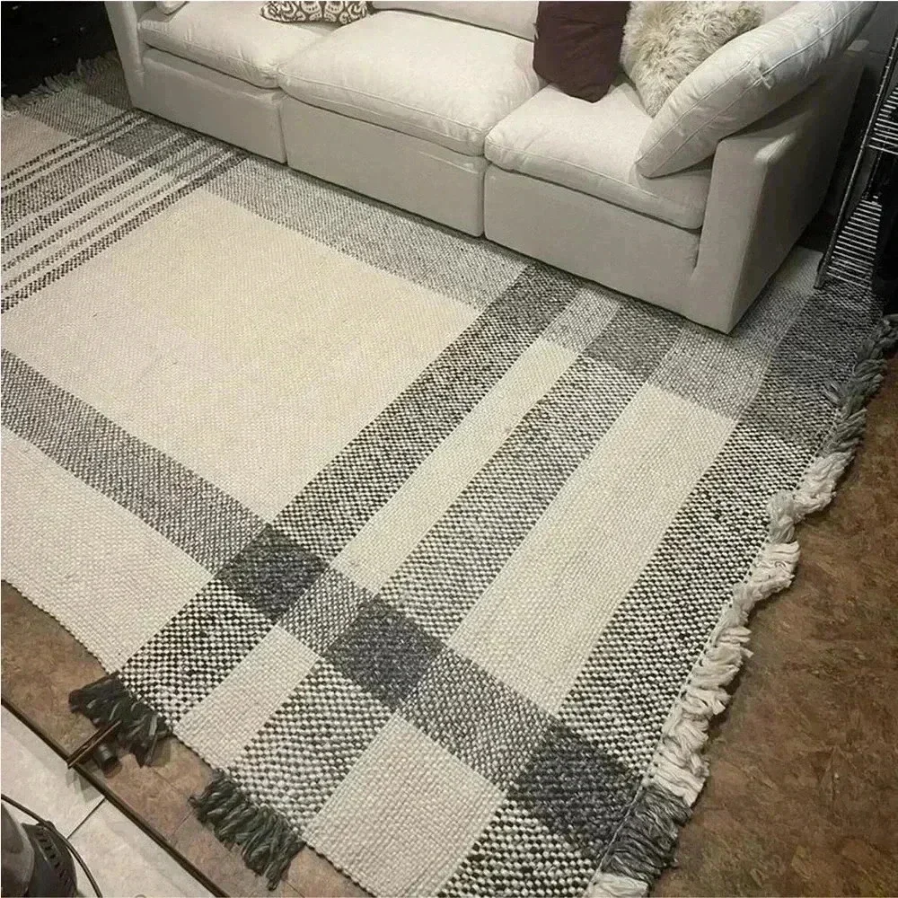 NWT 5'x7' Laurelhurst‎ Indoor Plaid Rug Black/ White - Studio McGee